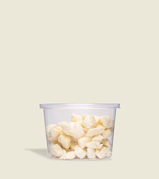Summit Station Dairy's Plain Cheese Curds in 250g plastic container