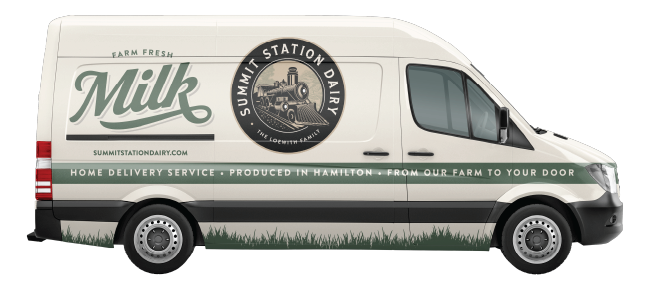 Summit Station Dairy's delivery truck