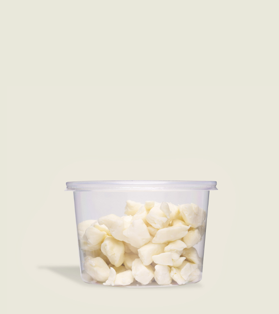 Summit Station Dairy's Plain Cheese Curds in 250g plastic container