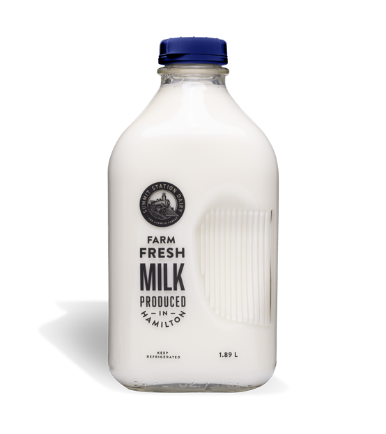 Summit Station Dairy's 1.8L 2% Milk in a glass bottle